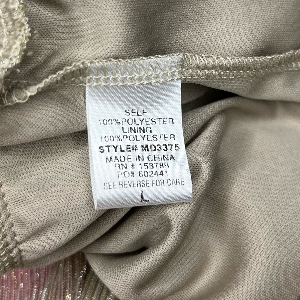 Mable Gold Metallic Ruffle Dress - Picture 9 of 9
